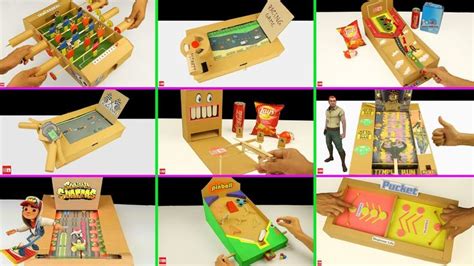 10 Amazing Cardboard Games Compilation | Cardboard crafts, Games, Cardboard