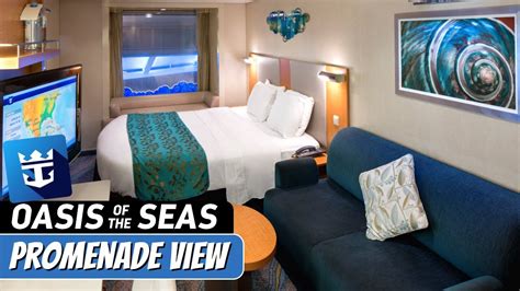 Oasis of the Seas | Promenade View Stateroom Tour & Review 4K | Royal ...