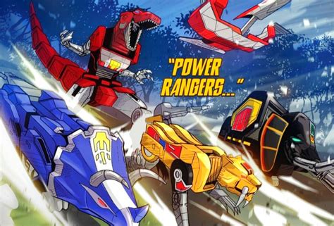 Power Rangers' New Dinosaur Forms Merge the Team with Their 90s Zords