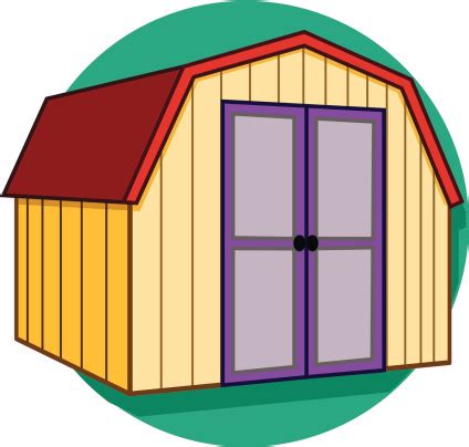 Garden Shed Stock Illustration - Download Image Now - iStock