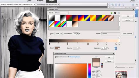 Photoshop Elements 11- Colorize a Black and White image - YouTube