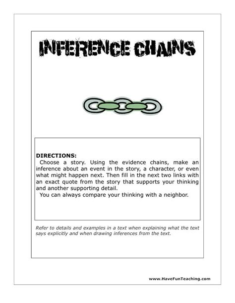 Inference Chains Activity by Teach Simple