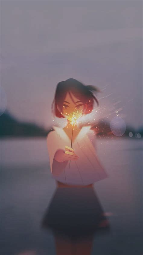 Anime Girl Fireworks IPhone, lost anime HD phone wallpaper | Pxfuel