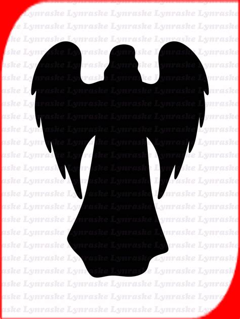 Angel Silhouette SVG Svg Dxf Cricut Silhouette Cut File - Etsy