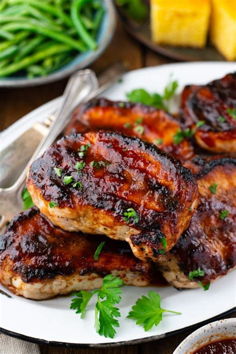 Grilled BBQ Pork Chops - The Seasoned Mom