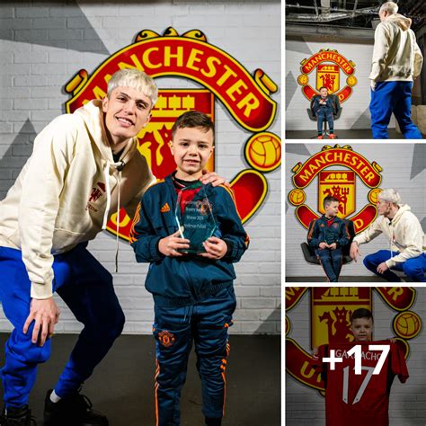 Man United star Alejandro Garnacho makes a surprise visit to a 7-year ...