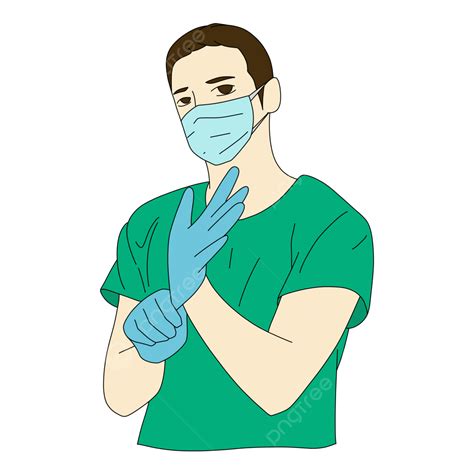 Male Nurse PNG Image, Male Nurse With Green Clothes, Male, Nurse ...