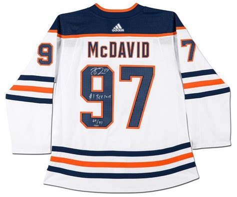 Connor McDavid Signed Limited Edition Edmonton Oilers Jersey Inscribed ...