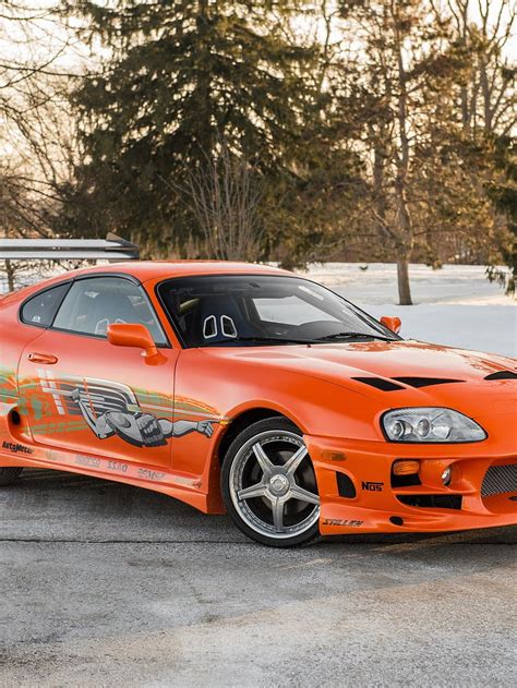 1536x2048 Toyota Supra, Orange, Racing, Cars, The Fast And The Furious ...