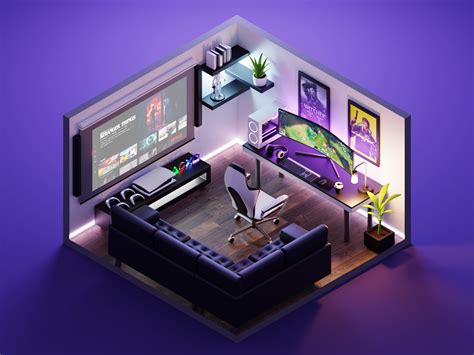 Gaming Room by Roman Klčo on Dribbble