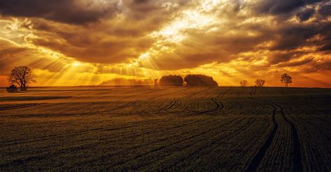 Sunrays on Clouds · Free Stock Photo