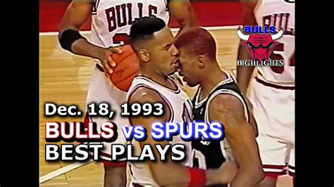 December 18 1993 Bulls vs Spurs highlights - YouTube