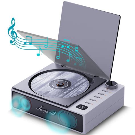 CD Player Portable, Leapwell Portable CD Player with Speakers Bluetooth for Car Home, Small ...