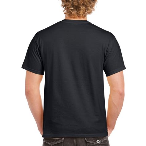 Black Plain Round Neck 100% Cotton T-Shirt for Men | Xtees.com