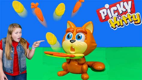 Assistant Sorts through the Vegetables while Playing Picky Kitty Game - YouTube