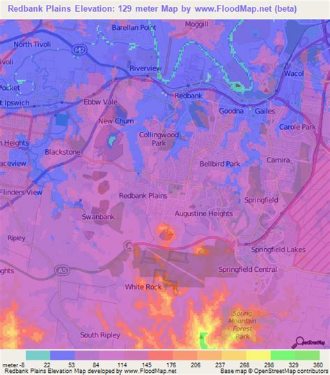 Elevation of Redbank Plains,Australia Elevation Map, Topography, Contour