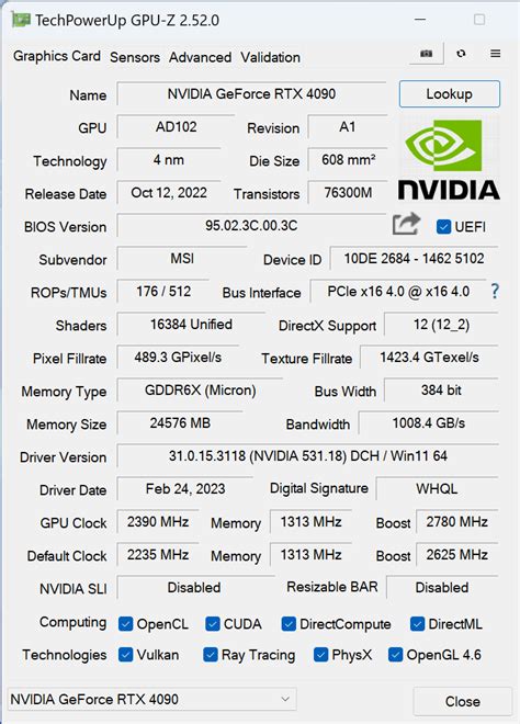 MSI GeForce RTX 4090 SUPRIM X 24G Video Card Review - Page 3 of 7