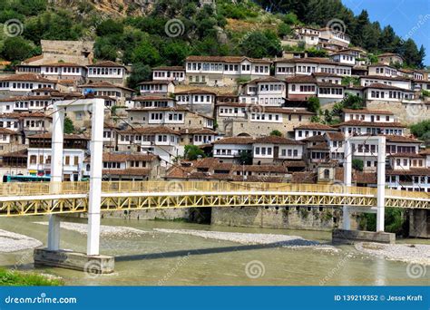 Bridge and Historical Town of Berat, Albania Stock Photo - Image of ...