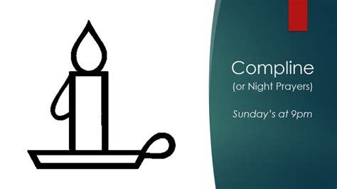 Join us for Compline (or night prayers) Sunday at 9pm | Charlton Church