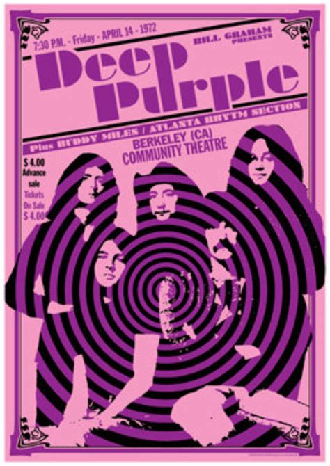 Deep Purple | Concert poster art, Vintage music posters, Band posters