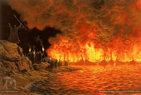 The Burning of the Ships – Ted Nasmith