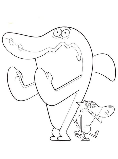 Zig And Sharko Coloring Pages Coloring Pages