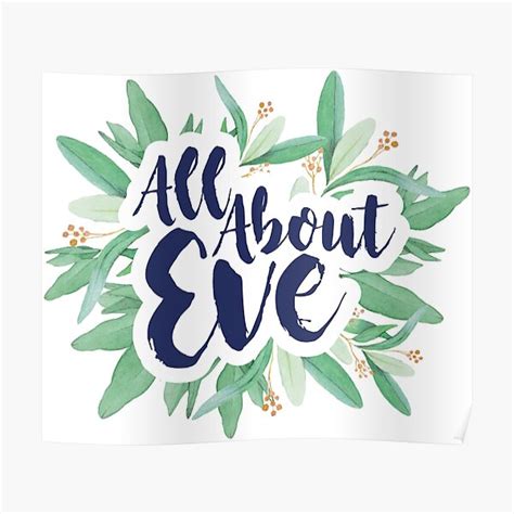 "All About Eve" Poster for Sale by NakedLightBulb | Redbubble