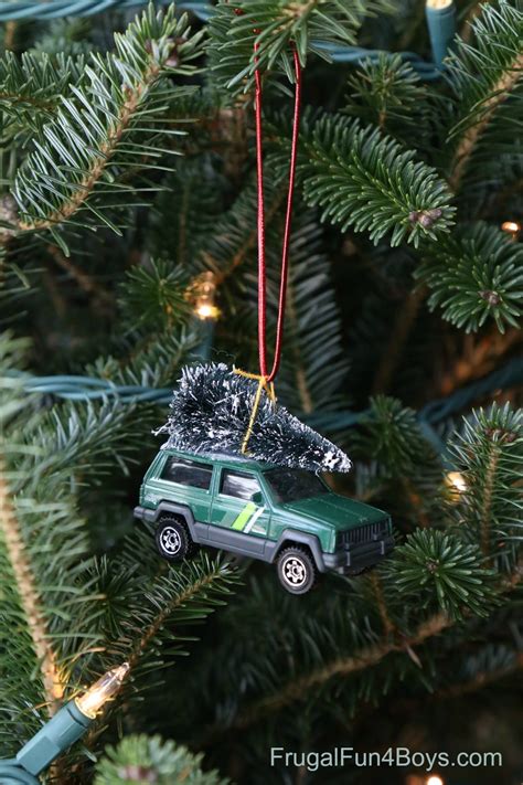 Bringing Home the Christmas Tree Car Ornament for Kids to Make