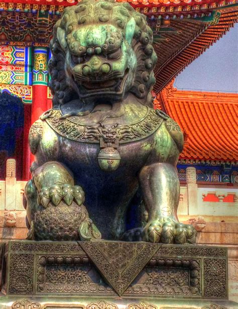 Bronze Lion Statue in Beijing, China image - Free stock photo - Public ...