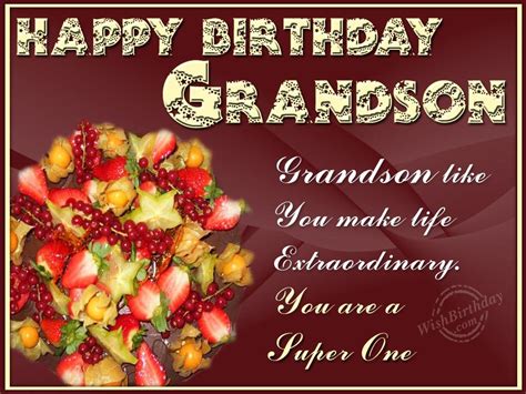 Birthday Wishes For A Grandson - Wishes, Greetings, Pictures – Wish Guy