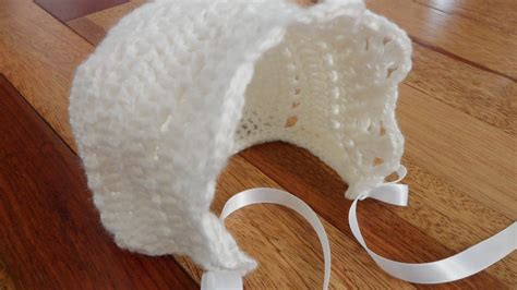 Heirloom Baby Bonnet Crochet Pattern