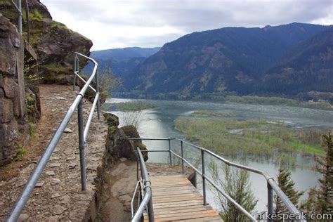 Beacon Rock Trail Columbia River Gorge | Beacon rock state park, Beacon ...