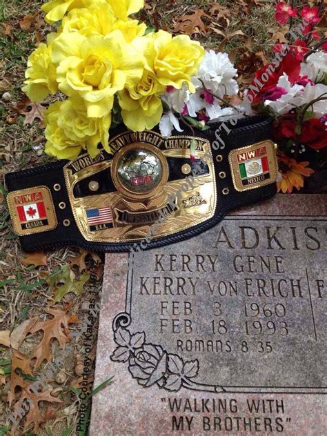 Kerry Von Erich's tombstone. One of the greats gone too soon RIP Famous Wrestlers, Wwe Wrestlers ...