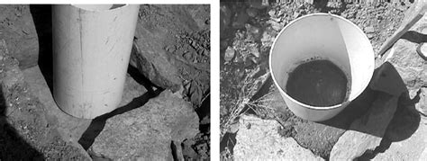 Seismometer installation: (left) before concrete placement, (right)... | Download Scientific Diagram