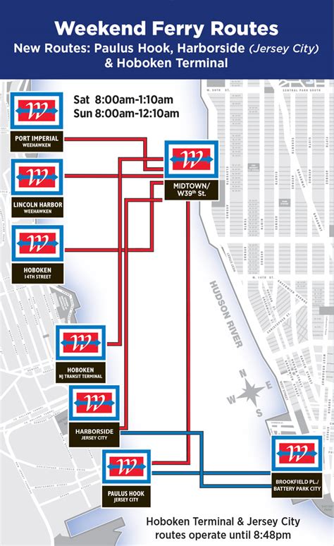 East River Ny Waterway Ferry Map