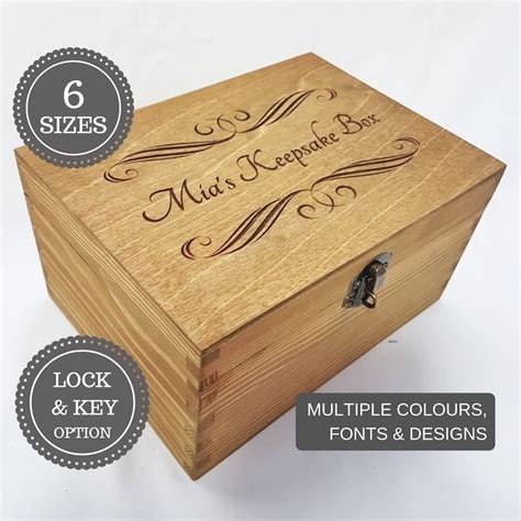 Personalised Engraved Wooden Box Wooden Keepsake Box - Etsy UK
