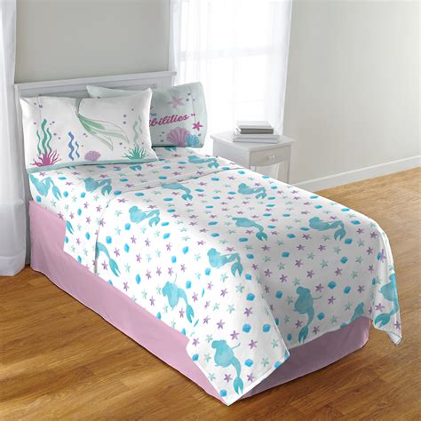 Disney's The Little Mermaid Sheet Set, Kids Bedding, Explore the Sea ...