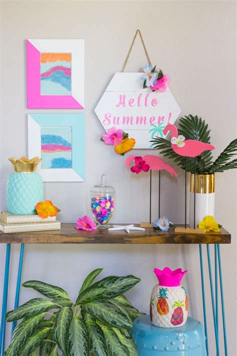 Hello Summer! DIY Tropical Decor Ideas - Design Improvised