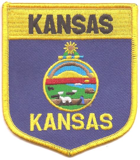 Flag patches, Kansas patch, KS Flag patch, Kansas embroidered patches ...