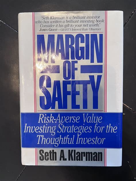 Margin of Safety Book - Seth Klarman 1st Edition 9780887305108 | eBay