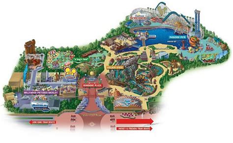 Maps Of Disneyland Resort In Anaheim, California - California Adventure ...