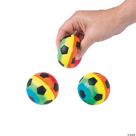 Rainbow Soccer Stress Balls - Discontinued