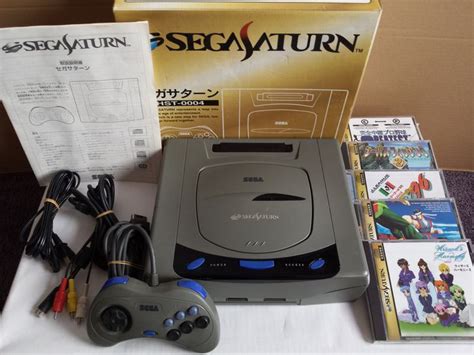 Japanese Sega Saturn console boxed with 5 games - Catawiki