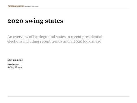 (PDF) 2020 swing states...2020 swing states An overview of battleground ...