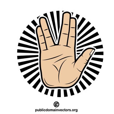 Spock sign | Public domain vectors