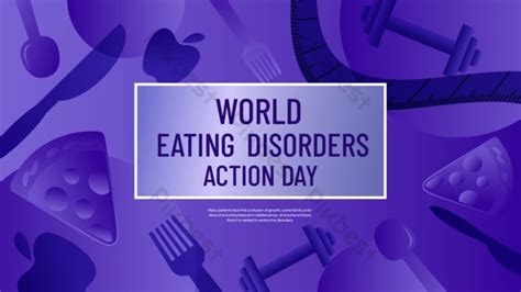 Purple Blue World Diet Disorder Action Day Advertising | EPS Free Download - Pikbest