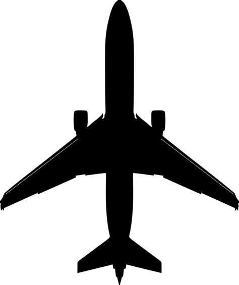 Airplane Black Jumbo · Free vector graphic on Pixabay
