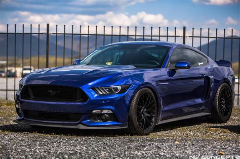 Lightning Blue Mustang Wallpaper