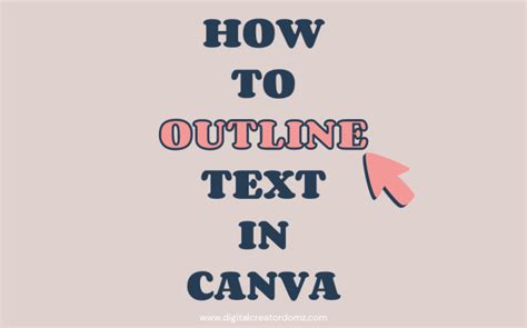 How to Outline Text in Canva: Step-by-Step Guide