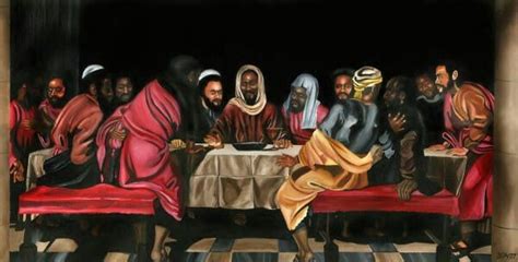 Black artwork Last Supper | African american art, Black artwork, Last ...